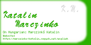 katalin marczinko business card