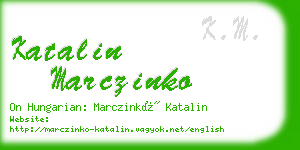 katalin marczinko business card